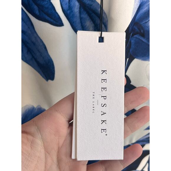 Keepsake Counter Attack Fit & Flare Mini Dress Wedgwood Floral Women's XXS NWT - Picture 7 of 11